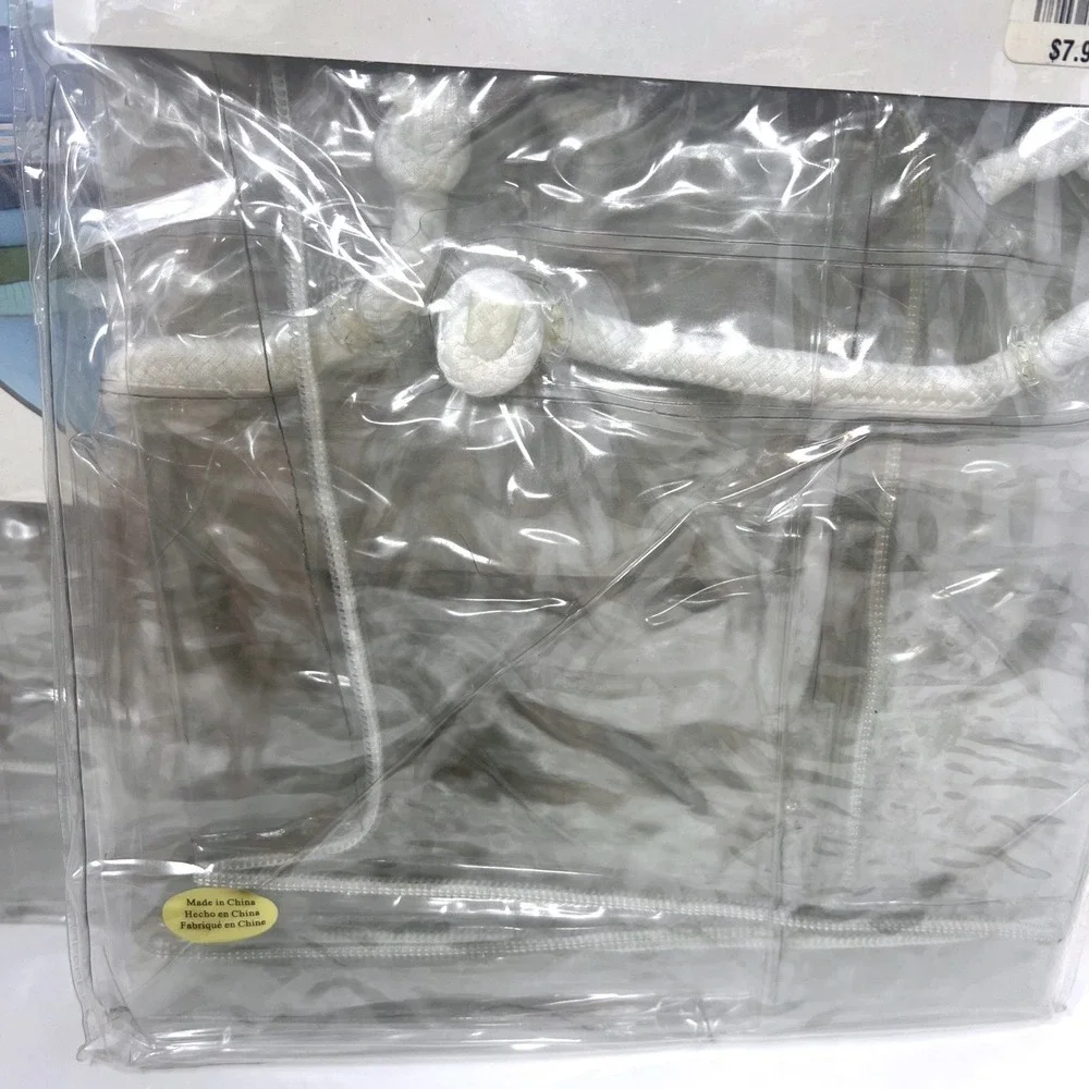 Lot Of 3 The Container Store Clear large Chest Storage Bags 24x12x10 NOS Sealed